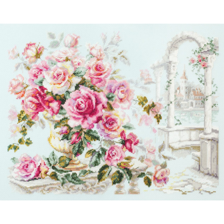 Cross stitch kit  Roses for the Duchess 40 x 30 cm 110-011