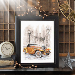 Cross stitch kit  Retro Style. New York 16 x 20 cm 110-026