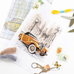 Cross stitch kit  Retro Style. New York 16 x 20 cm 110-026
