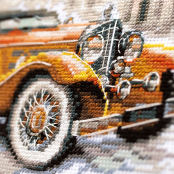 Cross stitch kit  Retro Style. New York 16 x 20 cm 110-026
