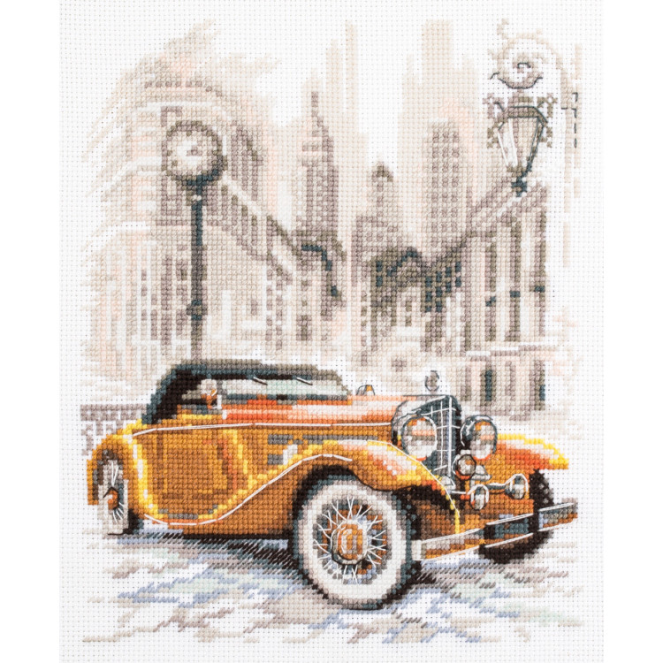 Cross stitch kit  Retro Style. New York 16 x 20 cm 110-026