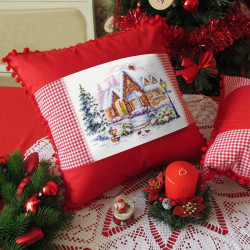 Cross stitch kit  Winter House 20 x 17 cm 110-041