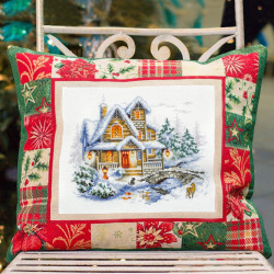 Cross stitch kit  Winter Cottage 20 x 17 cm 110-042 MN-110-042