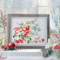 Cross stitch kit  Winter Improvisation 32 x 25 cm 120-011