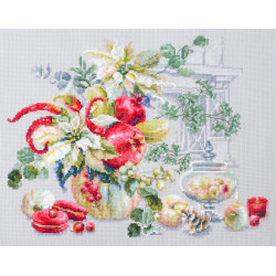 Cross stitch kit  Winter Improvisation 32 x 25 cm 120-011