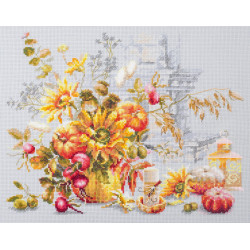 Cross stitch kit  Autumn Improvisation 32 x 25 cm 120-012