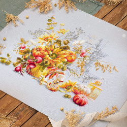 Cross stitch kit  Autumn Improvisation 32 x 25 cm 120-012