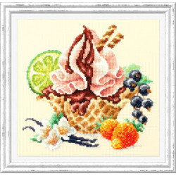 Cross stitch kit  Vanilla Ice Cream 17 x 17 cm 120-071