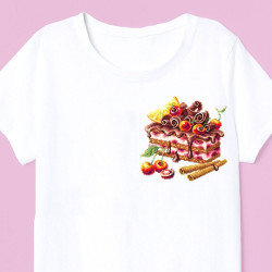 Cross stitch kit  Cherry Cake 17 x 17 cm 120-072