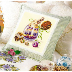 Cross stitch kit  Chocolate Dessert 17 x 17 cm 120-080 MN-120-080