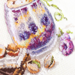 Cross stitch kit  Chocolate Dessert 17 x 17 cm 120-080 MN-120-080
