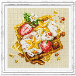 Cross stitch kit  Viennese Waffles 16 x 16 cm 120-091