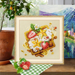 Cross stitch kit  Viennese Waffles 16 x 16 cm 120-091