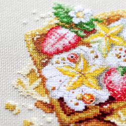 Cross stitch kit  Viennese Waffles 16 x 16 cm 120-091