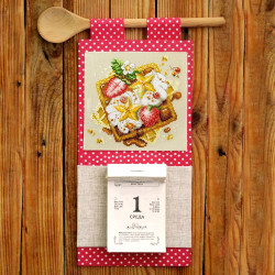 Cross stitch kit  Viennese Waffles 16 x 16 cm 120-091