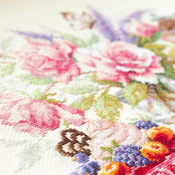 Cross stitch kit  A cup of coffee? 40 x 28 cm 120-203
