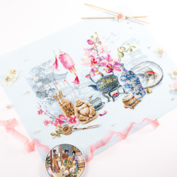 Cross stitch kit  Oriental Serenity 40 x 30 cm 120-300