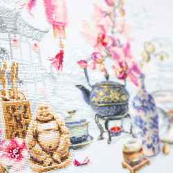 Cross stitch kit  Oriental Serenity 40 x 30 cm 120-300