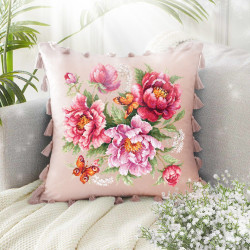 Cross stitch kit  Flower Magic. Peonies 30 x 30 cm 140-001