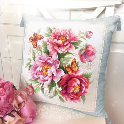 Cross stitch kit  Flower Magic. Peonies 30 x 30 cm 140-001