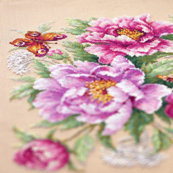 Cross stitch kit  Flower Magic. Peonies 30 x 30 cm 140-001