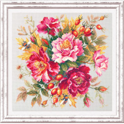 Cross stitch kit  Flower Magic. Dogrose 30 x 30 cm 140-002