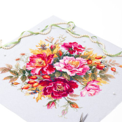 Cross stitch kit  Flower Magic. Dogrose 30 x 30 cm 140-002