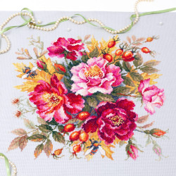Cross stitch kit  Flower Magic. Dogrose 30 x 30 cm 140-002