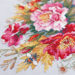 Cross stitch kit  Flower Magic. Dogrose 30 x 30 cm 140-002