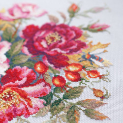 Cross stitch kit  Flower Magic. Dogrose 30 x 30 cm 140-002