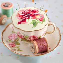 Cross stitch kit  Beautiful Rose 11 x 11 cm 150-001
