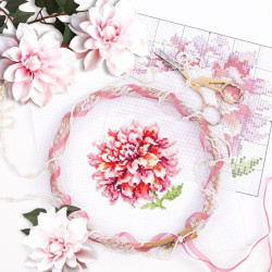 Cross stitch kit  Dahlia 11 ? 11 cm 150-008 MN-150-008