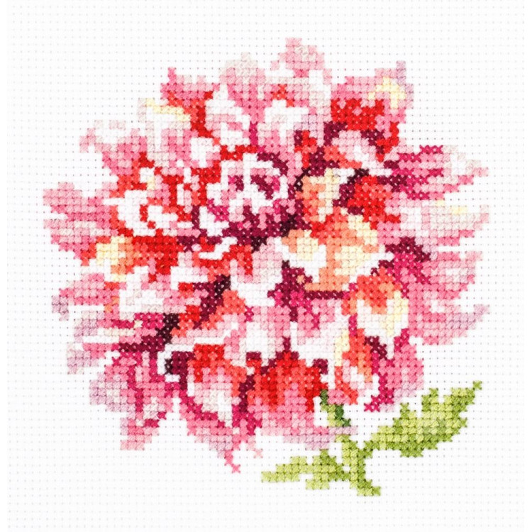 Cross stitch kit  Dahlia 11 ? 11 cm 150-008 MN-150-008