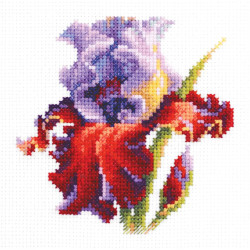 Cross stitch kit  Iris 11 x 11 cm 150-011