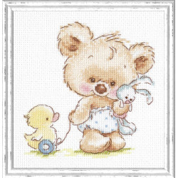 Cross stitch kit  My toys 13 x 13 cm 17-15