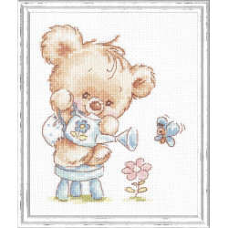 Cross stitch kit  My flower 12 x 14 cm 17-17