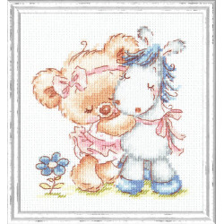 Cross stitch kit  I love my horse 12 x 13 cm 17-18