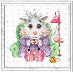 Cross stitch kit  I knit to order 12 x 12 cm 18-95