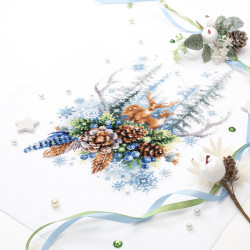 Cross stitch kit  Winter Forest Spirit 17 x 27 cm 200-017
