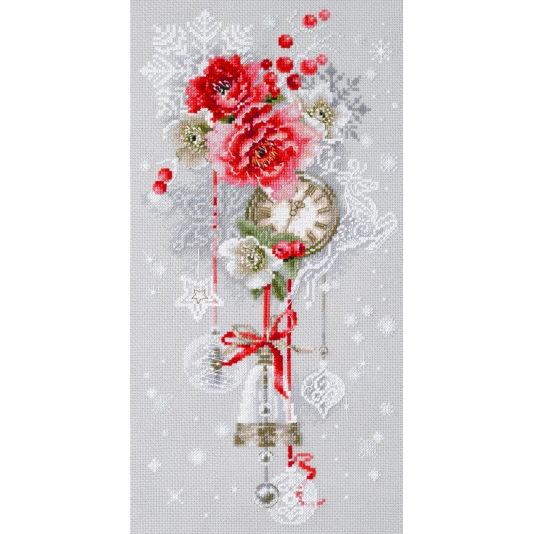Cross stitch kit  Crystal Time 18 x 37 cm 200-240