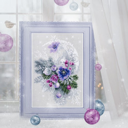 Cross stitch kit  Frosty Evening 18 x 27 cm 200-242
