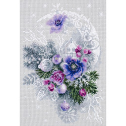 Cross stitch kit  Frosty Evening 18 x 27 cm 200-242