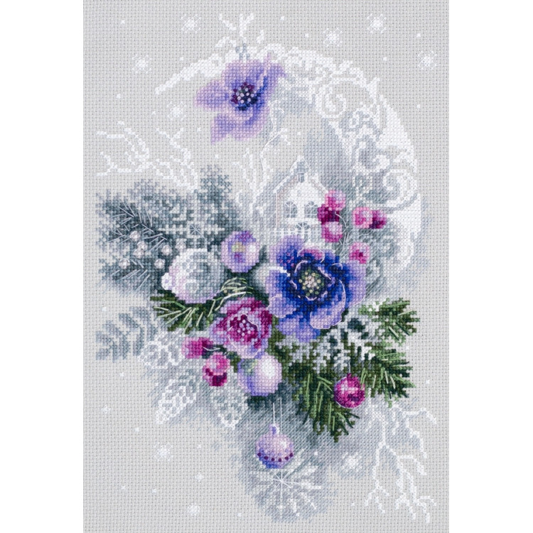 Cross stitch kit  Frosty Evening 18 x 27 cm 200-242 MN-200-242