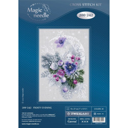 Cross stitch kit  Frosty Evening 18 x 27 cm 200-242 MN-200-242