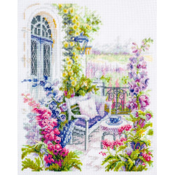 Cross stitch kit  Cozy Terrace 21 x 27 cm 210-067