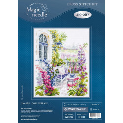 Cross stitch kit  Cozy Terrace 21 x 27 cm 210-067 MN-210-067