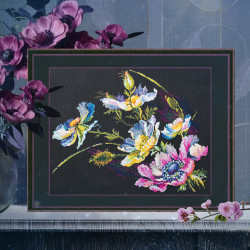 Cross stitch kit  The Secret of Anemones 40 x 30 cm 210-191