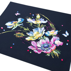 Cross stitch kit  The Secret of Anemones 40 x 30 cm 210-191