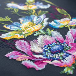 Cross stitch kit  The Secret of Anemones 40 x 30 cm 210-191