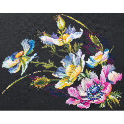 Cross stitch kit  The Secret of Anemones 40 x 30 cm 210-191